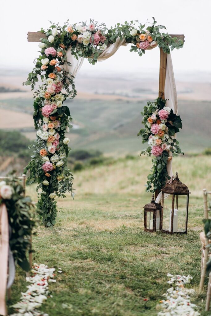 Beautiful archway decorated